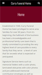 Mobile Screenshot of curryfuneralhome.org